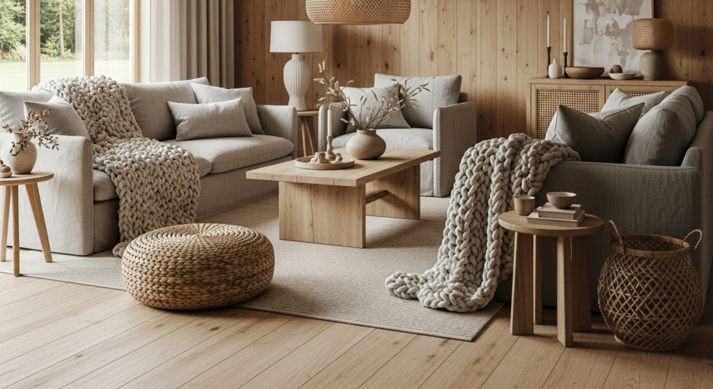 natuurlijke materialen in huis