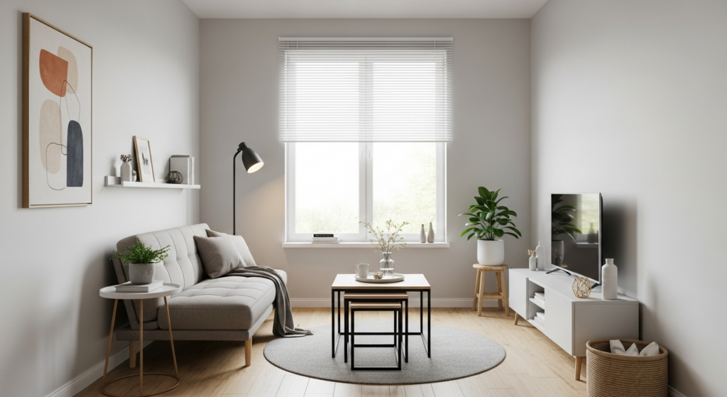 kleine woonkamer inrichten